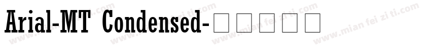Arial-MT Condensed字体转换